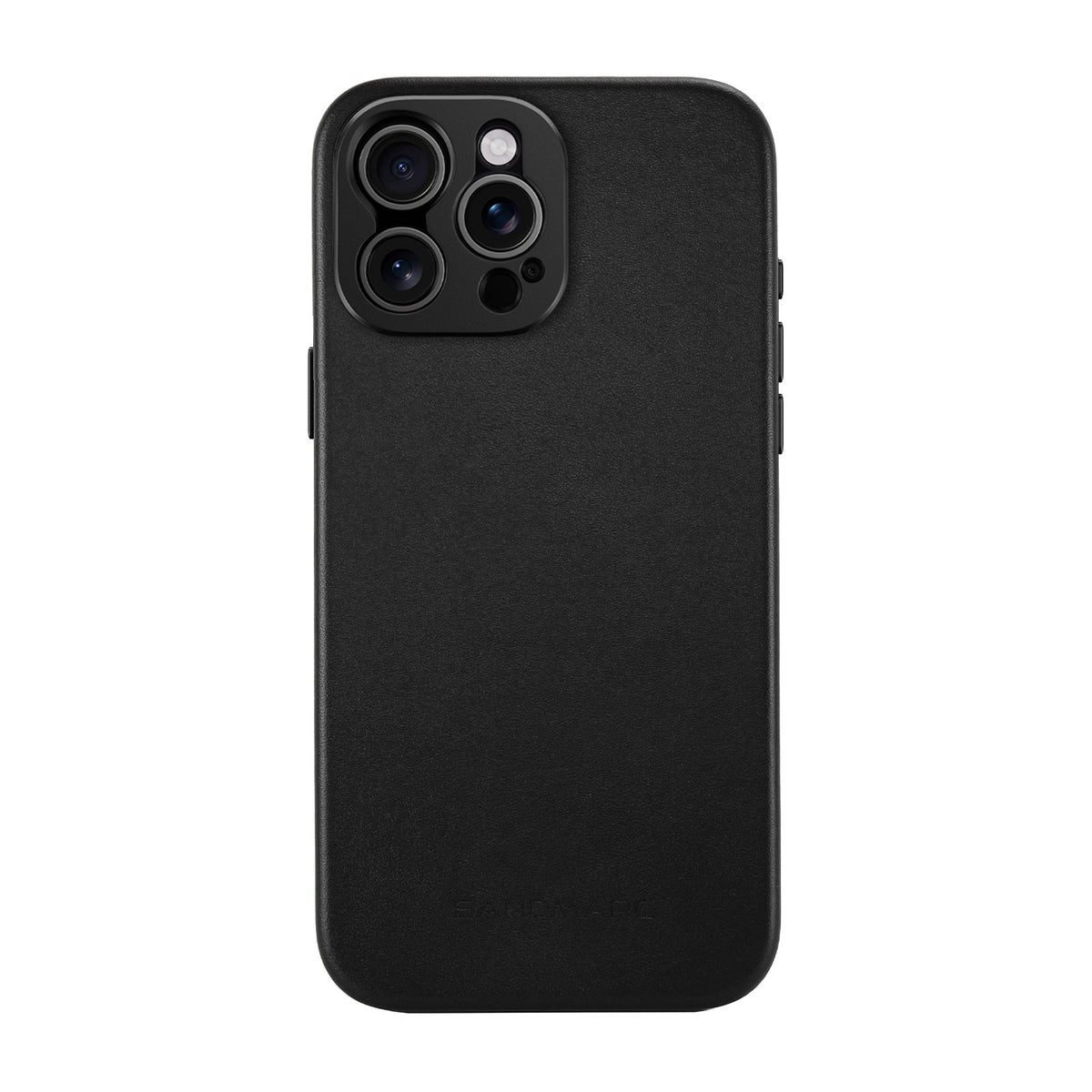 iPhone 15 Pro Max Leather Case - MagSafe Compatible - Black